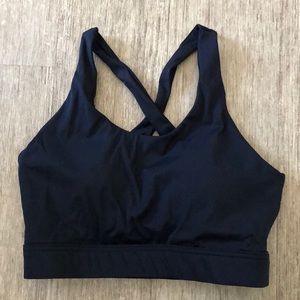 Black sports bra